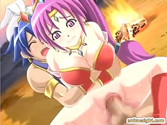 3D busty hentai Princess caught and fucked by ghetto shemale ani