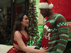 Cumming On Christmas starring Aria Lee, Mazee The Goat