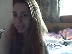 European teen masterbating for her boyfriend on cam