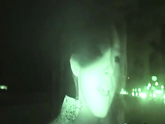 Girl masturbates on night vision camera