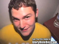 Tyler Sucks Cock and Swallows Cum at the Glory Hole