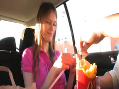 Sex with my busty teenie in the car