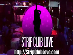 Hot stripper in striptease club action